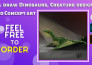 draw realistic dinosaurs, creatures, and concept art for you
